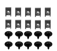 UTTASU Juego de 10 tornillos de cabeza hexagonal con arandela y tuercas en U para BMW E81/E82/E87/E88/F20/E21/E30/E36/E46/E90-E93/E34/E39/E60/E61/F07/F10/F10/F1