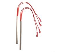 UTTASU Juego de 2 encendedores para estufas de pellets Nemaxx P6 P9 P12, varilla de encendido de repuesto 230 V 300 W, diámetro 9,5 mm, longitud 150 mm, montaje rápido para una ignición fiable y una