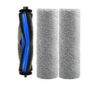 UTTASU Juego de 3 accesorios para Ecovacs Deebot X9, X11, T80s PRO Omni - Cepillo principal de goma/nailon y 2 rodillos de limpieza, lavable hasta 75 °C