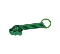 UTTASU Juego de 4 cucharas medidoras para hornear y cocinar con precisión, mango ergonómico, diseño apilable para ahorrar espacio, juego de utensilios de cocina ideal para especias, aceite y extracto