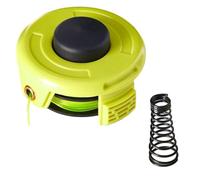 UTTASU Juego de bobinas y cubiertas para cortacésped RAC118, bobina de hilo de 1,2 mm RLT3525S con bobina, cubierta y muelle, color negro y amarillo
