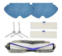 UTTASU Juego de cepillo lateral y paño para fregona para aspiradoras Tefal Explorer Series 60 (RR7427, RR7447, RG7447, RG7455, RG7455WH) - 1 cepillo de rodillo + 2 paños de fregona + 2 cepillos