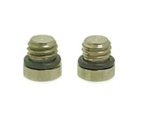 UTTASU Juego de tornillos hidráulicos de purga de freno de bicicleta, perno de purga de aleación de titanio T10 para frenos SRAM RSC, ULT, G2, LEVEL y TL, incluye 2 tornillos + 2 anillos de sellado