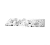 UTTASU Kit de estante de fragmentos de coral, soporte acrílico transparente para acuario, 5 ranuras de fragmentación, accesorios de arrecife marino para cultivo de tanque de agua salada/agua dulce