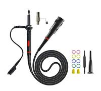 UTTASU Kit de sonda de osciloscopio P2200, ancho de banda de 200 MHz, atenuación conmutable 1X/10X, conector BNC, para osciloscopios digitales, virtuales y de mano, cable de 110 cm