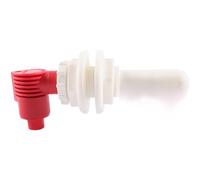 UTTASU Kit de válvula de drenaje y oxigenación marina para barco de pesca, aireador de alta on control de empuje y tracción, entrada/salida de 19 mm, color blanco