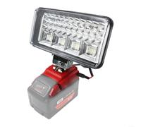 UTTASU Luz de trabajo LED para batería de 18 V, puerto USB de enchufe de 12 V CC, interruptor de clip para cinturón, iluminación exterior de 5/8 pulgadas (5 pulgadas)