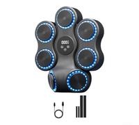 UTTASU Máquina de boxeo musical para adultos con música y pantalla LED, con espuma de alta resistencia y soporte de ahorro de espacio (modelo básico)