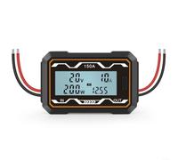 UTTASU Medidor de corriente digital para modelos RC, 0 - 60 V/200 A, vatímetro con pantalla LCD, analizador de energía solar para medir voltaje, corriente y capacidad (150 A)