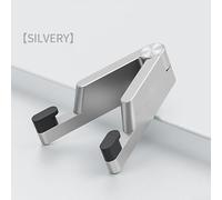 UTTASU Mini soporte portátil de aluminio T1 para teléfono para una fácil instalación y soporte estable en cualquier lugar (plateado)