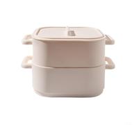 UTTASU Paquete de 2 recipientes de silicona para cocina de vapor con diseño de asa, cuenco resistente al calor y al frío para microondas, horno, refrigerador, almacenamiento de alimentos, herramientas