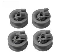 UTTASU Paquete de 4 ruedas superiores para cesta de lavavajillas (611666) para Bosch, Siemens, Neff, Constructa, Indesit, Junker ¨C ABS rodillos de repuesto grises para cesta superior