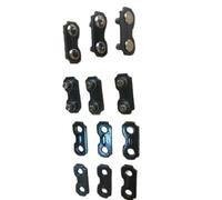 UTTASU Paquete de 6 eslabones de unión de cadena de motosierra, eslabones de conexión de metal de 3/8 x 0.08 pulgadas para cadenas de sierra, para todas las marcas, negro, 17,4 mm x 7,4 mm
