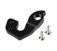 UTTASU Percha de desviador trasero para bicicleta de montaña, gancho trasero de aleación de aluminio mecanizado CNC para bicicletas de montaña BH, 53 x 37 x 10,5 mm, negro, incluye 2 tornillos de