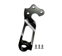 UTTASU Percha de desviador trasero para bicicleta de montaña Merida Reacto & Scultura - Aleación de aluminio mecanizado CNC, 33 x 15 mm, color negro, incluye 3 tornillos de montaje