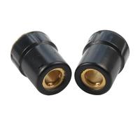 UTTASU Plasma Shield Cup para antorcha CB50 y Eastwood Versa Cut 40, repuesto para tapa de retención PC0003, latón y ABS resistente al fuego, negro, paquete de 2