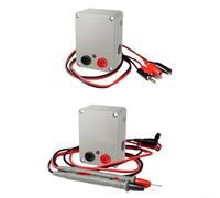 UTTASU Probador de continuidad de 9 V para pruebas de cable y pista de conducto, función de advertencia dual 100 DB Summer carcasa ABS blanca compacta 93 x 55 x 30 mm (clip de línea probador)