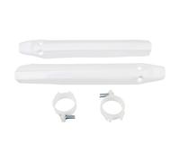 UTTASU Protector de horquilla de suspensión, cubierta de amortiguador, compatible con CQR250, guardabarros eléctrico Dirt Bike prolonga vida útil de 31 mm, distancia entre orificios blanco, juego de 2