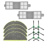 UTTASU Roomba 205 y DustCompactor Combo, kit de almohadillas de repuesto para trapeador de filtro HEPA de cepillo lateral, 6 cepillos, 4 paños y 2 filtros, para Roomba serie 200