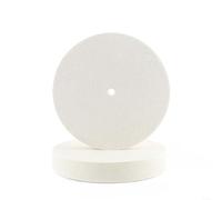 UTTASU Rueda de pulido de lana plana de 250 mm x 40 mm para acabado de metal y madera, opciones finas y gruesas incluidas (pelo fino)