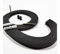 UTTASU Señal digital flotante con número de casa de 8 pulgadas para numeración moderna de calles y suelos residenciales