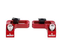 UTTASU Soporte adaptador de palanca de cambios de aleación de aluminio para frenos SRAM I-Spec EV para M4100, M6100/6120, M7100/7120, M8100/8120, M9100/9120, diseño hueco CNC, negro/plateado/rojo