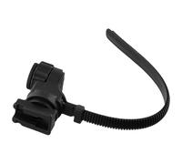 UTTASU Soporte de luz delantera de bicicleta para Cateye, montaje de luz ajustable de 22 a 32 mm, instalación rápida sin herramientas, material ABS, negro