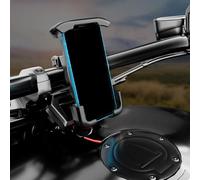 UTTASU Soporte de teléfono para motocicleta con liberación de un segundo para un fácil acceso durante los paseos (manillar)