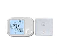 UTTASU Termostato inalámbrico inteligente para Tuya, RF433, controlador digital de temperatura con pantalla táctil, control de calefacción programable para calefacción de agua o caldera de gas