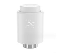 UTTASU Termostato inteligente para radiador Zigbee 3.0 para hogar inteligente, compatible con Alexa, adaptador de válvula M30 x 1,5 mm, protección contra heladas y seguridad para niños (B)