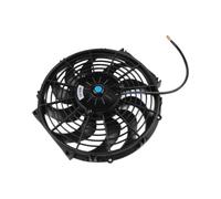 UTTASU Ventilador de refrigeración eléctrico, 12 pulgadas, 12 V, 80 W, para climatizadores curvos, condensador, pulsador, silencioso, 1730 CFM, color negro