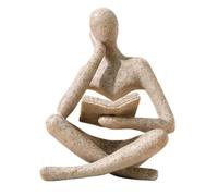 UTTCMK Estatua de Pensador para decoración de estantería, Arte Abstracto, Escultura de Pensador, estética, decoración Moderna del hogar para Sala de Estar, Oficina, estantes, Mesa de café, decoración
