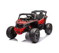 UTV Can-Am Maverick 24V Rojo para niños - Vehículo eléctrico 4x4 con Pantalla MP4, Bluetooth y Mando Parental