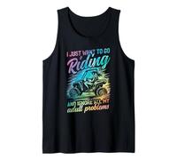 UTV para Mujeres Solo Quiero IR a Montar UTV Lovers Tie Dye Camiseta sin Mangas