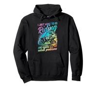 UTV para Mujeres Solo Quiero IR a Montar UTV Lovers Tie Dye Sudadera con Capucha
