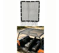 UTV Parasol de Cubierta Superior de Red para Polaris Pro XP LE 2001-2021 2022 2023 2024 2025 2026+, Transpirable Malla para Techo Protección Solar Top Ventana Net, A/4 Doors