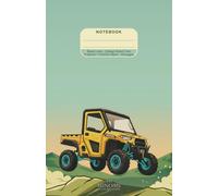 UTV Small Lined Notebook - 5.5x8.5 in - 100 pages: College Ruled UTV Journal for Kids, Teens, and Adults | Off-Road Utility Vehicle Mint Green Grid ... for Glove Box, School & Garage Track Logs