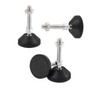 UTwaySteelPro 4 patas niveladoras M8 x 100 mm con pernos, base antideslizante de nailon, patas ajustables para muebles