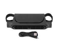UTYDPLKHG Ventilador de refrigeración para asientos de coche, con enchufe USB - ventilador portátil sin aspas para el asiento trasero, con 3 niveles de velocidad del viento, apto para los (Negra)