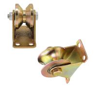 UType - Polea de acero con capacidad de 200 kg, diseño de ranura en V, paquete de 4 tamaños surtidos (120 mm U) resistente para aplicaciones de elevación y elevación de aparejos