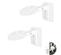 UtySty Paquete de 2 soportes de cámara de seguridad para pared o techo o montaje de tornillo, soporte de base para monitor, cámaras IP de vigilancia, cámara web, hogar, interior y exterior, cámara