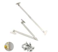 UtySty Paquete de 2 tapas plegables de soporte de bisagra de repuesto para mecanismo de varilla para armario, armario, puerta, escritorio, caja de juguetes, cajuela, muebles antiguos