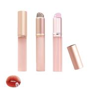 UtySty Paquete de 3 pinceles de silicona reutilizables para uñas, para polvo cromado, máscara de labios, bálsamo de gel degradado, lápiz labial, corrector, sombra de ojos, para niñas y mujeres