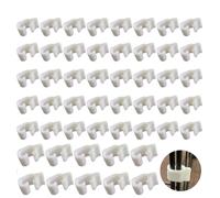 UtySty Paquete de 50 clips de alambre para jaula de gato, cierre de hebilla, abrazadera de conector desmontable para montaje de gatitos, cachorros, pollos, codornices, palomas, perros, conejos, jaulas