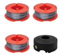 UUBOXS Bobina y Línea de Desbrozadora para Bosch ART 23/26/30 Combitrim 23/26 Easytrim, para Bobina de Hilo Bosch F016800175(3 Bobinas + 1 Tapa)