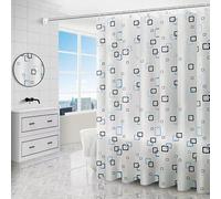 UUDIHO Cortina de Ducha Cuadrada pequeña para baño, Cortina divisoria Impermeable y Muy cómoda (120 x 190 cm/47 x 75 Pulgadas [Ancho x Alto], Cortinas para bañera).