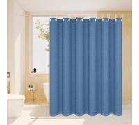 UUDIHO Cortina de Ducha de Tela Impermeable con líneas de Colores, Microfibra, decoración Creativa para bañera (85 x 180 cm/33 x 71 Pulgadas (Ancho x Alto)).