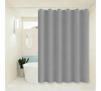 UUDIHO Cortina de Ducha Lavable y Ligera, Color Gris Puro, Ideal para mamparas de Ducha (153 x 153 cm/60 x 60 Pulgadas (Ancho x Alto)).