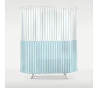 UUDIHO Cortina de Ducha Moderna con líneas Coloridas y Ganchos, para bañera y Ducha (150 x 240 cm/59 x 94 Pulgadas [Ancho x Alto])