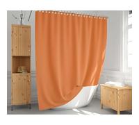 UUDIHO Cortina de Ducha Naranja, Lavable, Resistente al Moho, de poliéster Extra Larga, para bañera, 300 x 200 cm (Ancho x Alto).